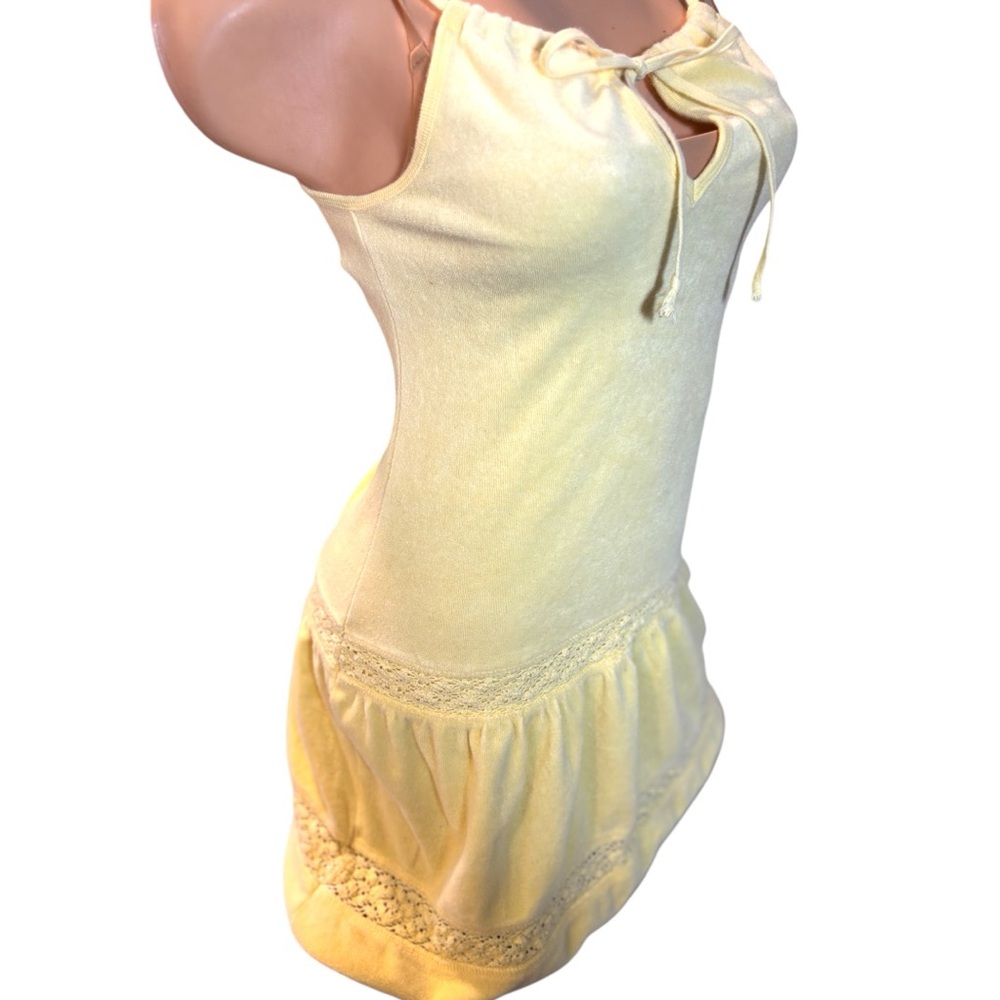 VTG Y2K Victoria’s Secret Moda International Yellow Terry dress beach coverup - Picture 6 of 16